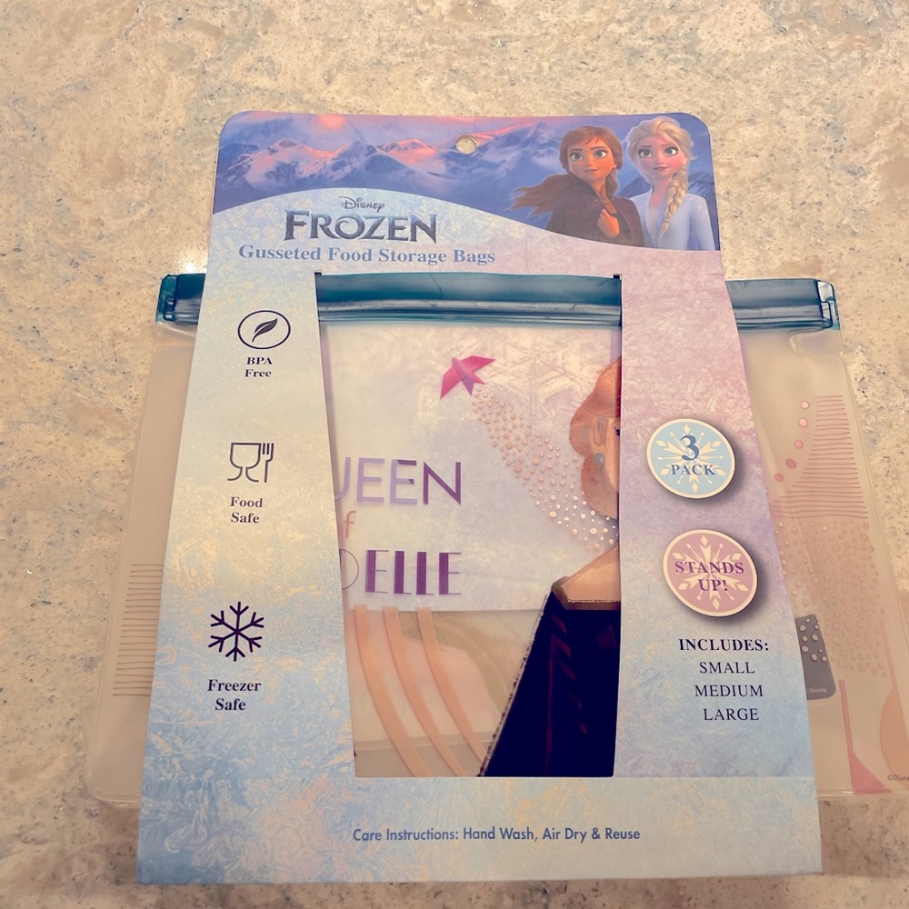 COPY - Brand new Frozen reusable storage bags
